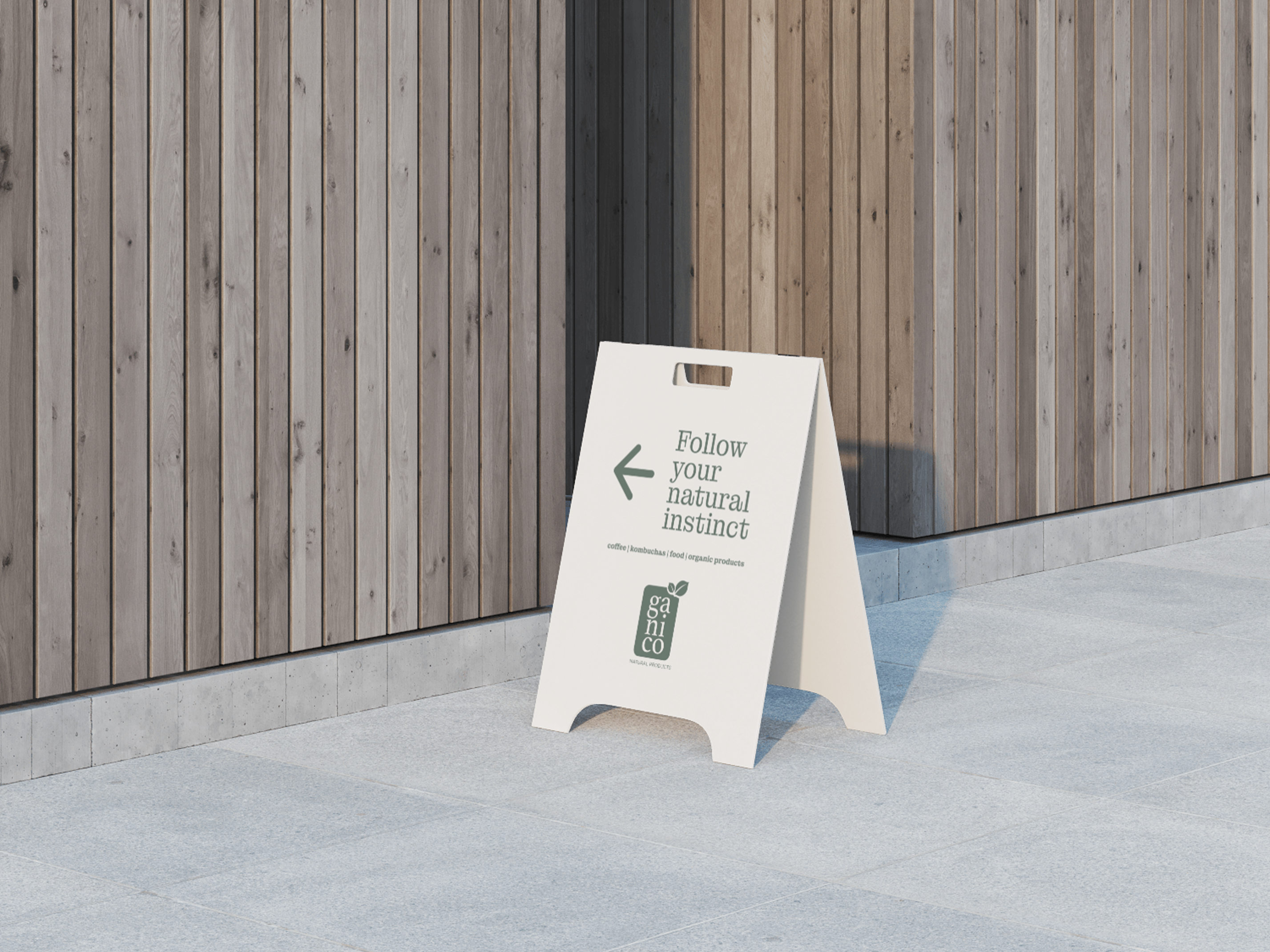 Ganico — Floor Sign