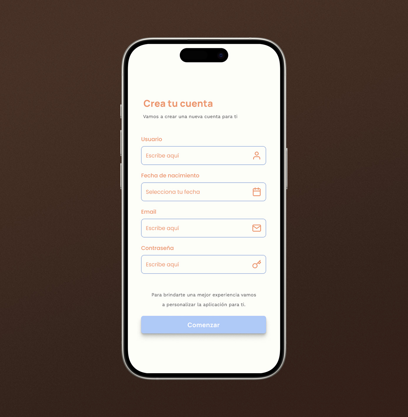 Pantalla — Itinerario